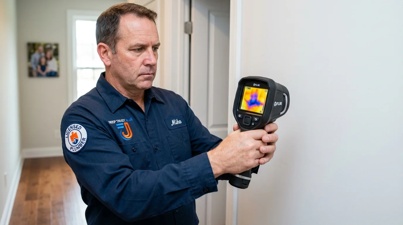 Thermal imaging leak detection by Johns Plumbing LLC in Prairie du Chien